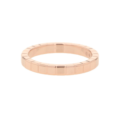 Ice Cube Band Ring 18K Rose Gold with Diamond Mini