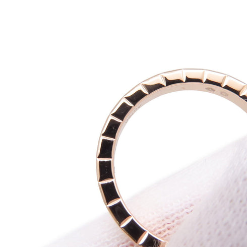 Ice Cube Band Ring 18K Rose Gold with Diamond Mini