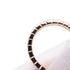 Ice Cube Band Ring 18K Rose Gold with Diamond Mini