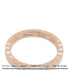 Ice Cube Band Ring 18K Rose Gold with Diamond Mini