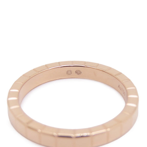 Ice Cube Band Ring 18K Rose Gold with Diamond Mini