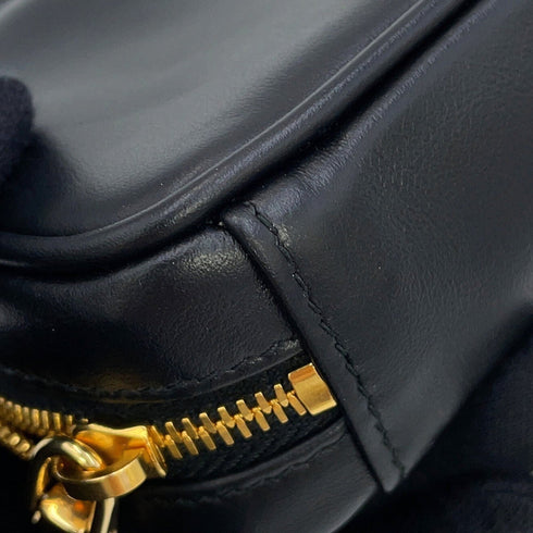 Handbag Charm Leather Black