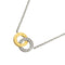 Pendant Necklace 18K White Gold and 18K Yellow Gold