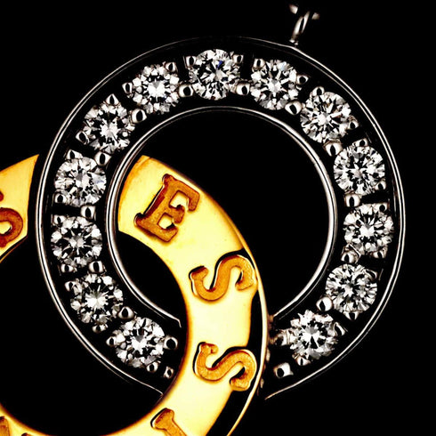 Pendant Necklace 18K White Gold and 18K Yellow Gold