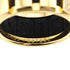 Class One Ring Rubber and 18K Yellow Gold Medium