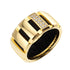 Class One Ring Rubber and 18K Yellow Gold Medium