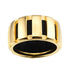 Class One Ring Rubber and 18K Yellow Gold Medium