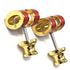 Earrings Lacquer and Metal