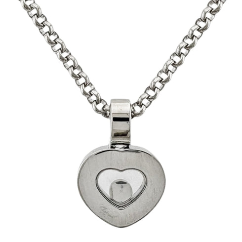 Pendant Necklace 18K White Gold and Diamond