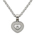 Pendant Necklace 18K White Gold and Diamond