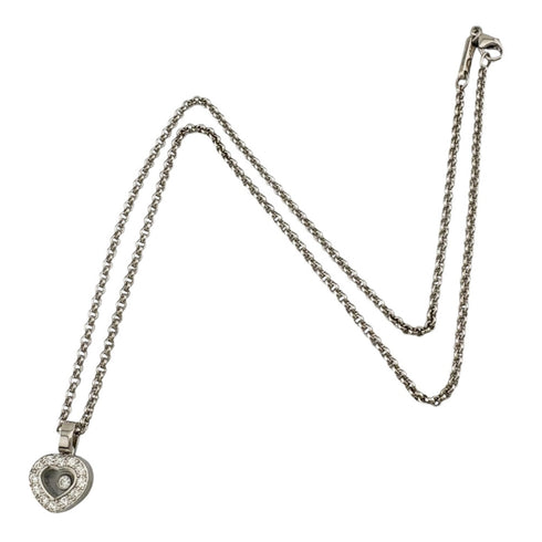 Pendant Necklace 18K White Gold and Diamond