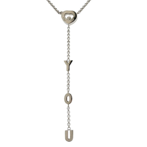 Pendant Necklace 18K White Gold With Diamond