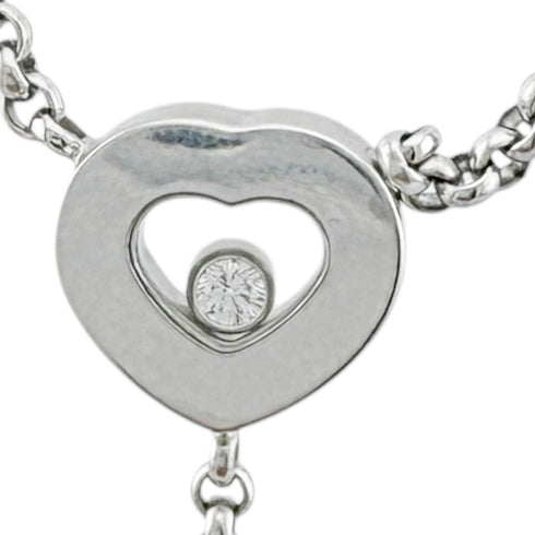 Pendant Necklace 18K White Gold With Diamond
