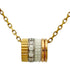 Quatre Pendant Necklace 18K Tricolor Gold