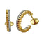 Earrings Hoop 18K White Gold and 18K Yellow Gold