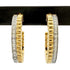 Earrings Hoop 18K White Gold and 18K Yellow Gold