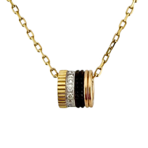 Pendant Necklace 18K Rose Gold and 18K Yellow Gold