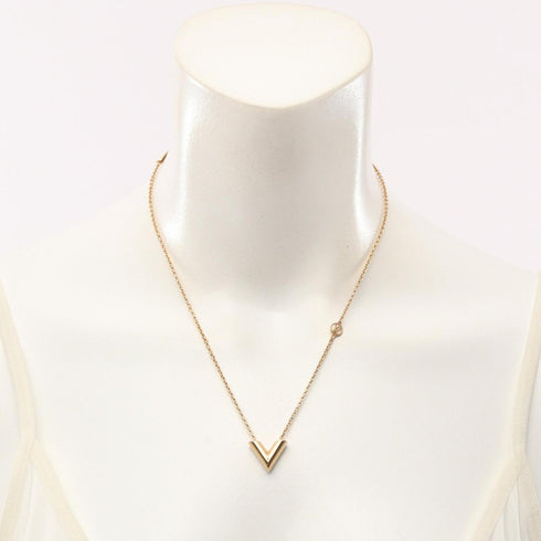 Essential V Pendant Necklace Gold