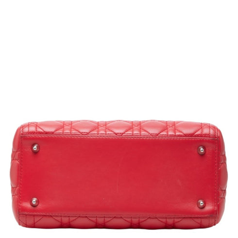 Lady Dior Bag Cannage Quilt Lambskin Medium