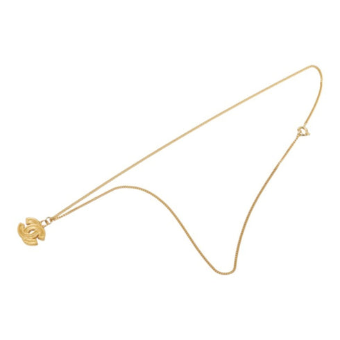 CC Logo Chain Pendant Necklace Metal