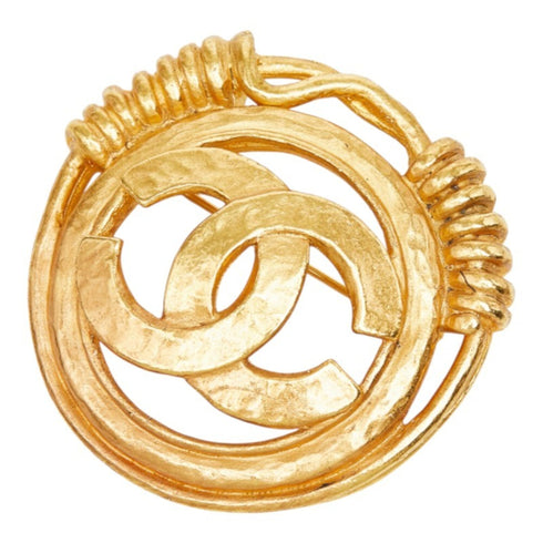 CC Logo Brooch Metal