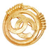 CC Logo Brooch Metal
