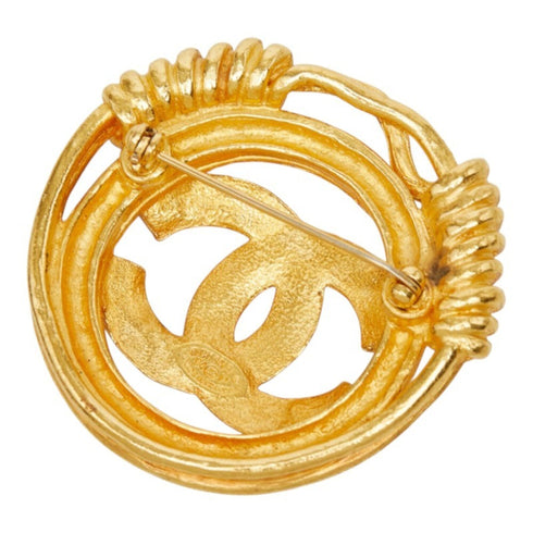 CC Logo Brooch Metal