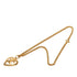 CC Logo Chain Heart Pendant Necklace Metal