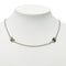 Vara Plate Motif Pendant Necklace Silver Metal