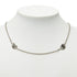 Vara Plate Motif Pendant Necklace Silver Metal