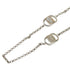 Vara Plate Motif Pendant Necklace Silver Metal