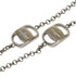 Vara Plate Motif Pendant Necklace Silver Metal