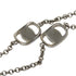 Vara Plate Motif Pendant Necklace Silver Metal