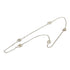 Vara Plate Motif Pendant Necklace Silver Metal