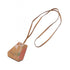 Clochette Pendant Necklace Leather Brown Multi-color