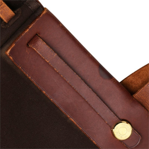 Herbag Cabas Toile and Leather MM