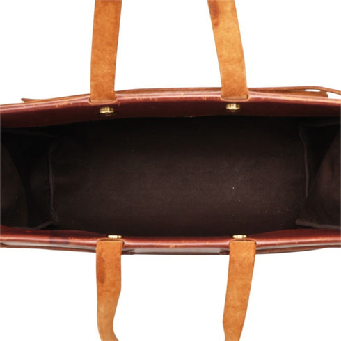 Herbag Cabas Toile and Leather MM