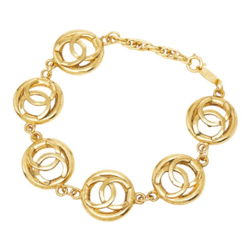 CC Logo Round Chain Bracelet Metal