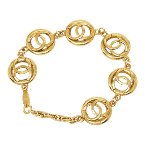 CC Logo Round Chain Bracelet Metal