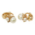 Clip-On Earrings Pearl Clip-On Gold-Tone Metal