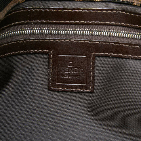 Vintage Shoulder Bag Zucca Canvas Medium