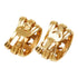 CC Logo Clip-On Earrings Metal Gold-Tone Metal