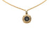 Pendant Necklace Gold With Black Plating