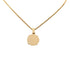 Pendant Necklace Gold With Black Plating