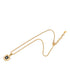 Pendant Necklace Gold With Black Plating