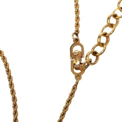 Pendant Necklace Gold With Black Plating