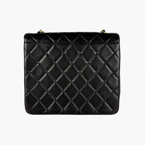 Vintage Square CC Flap Bag Quilted Lambskin Medium