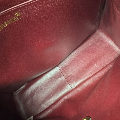 Vintage Square CC Flap Bag Quilted Lambskin Medium
