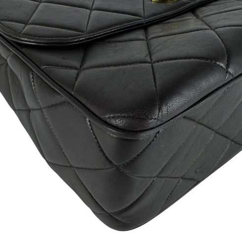 Vintage Square CC Flap Bag Quilted Lambskin Medium
