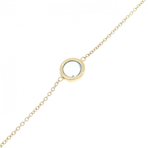 Charm Bracelet 18K Yellow Gold With Topaz
